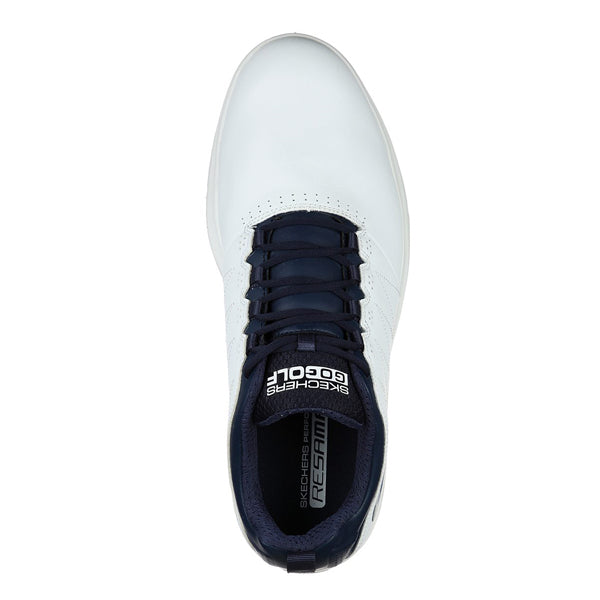 Skechers Go Golf Pro V4 Golf Shoes White Navy Andrew Morris Golf