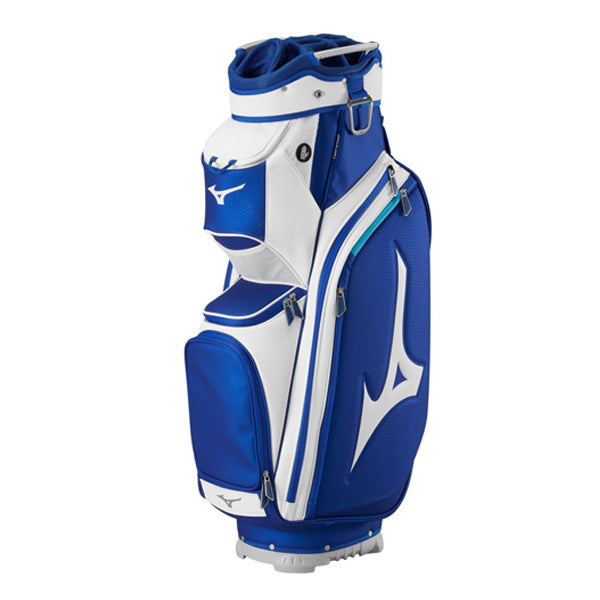 Andrew Morris Golf Mizuno Pro Cart 2019 Golf Bag Blue White