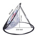 Multi Use Golf Practice Chipping Net - Black