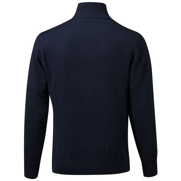 Mizuno Mens Windproof Lined Jumper Navy Andrew Morris Golf